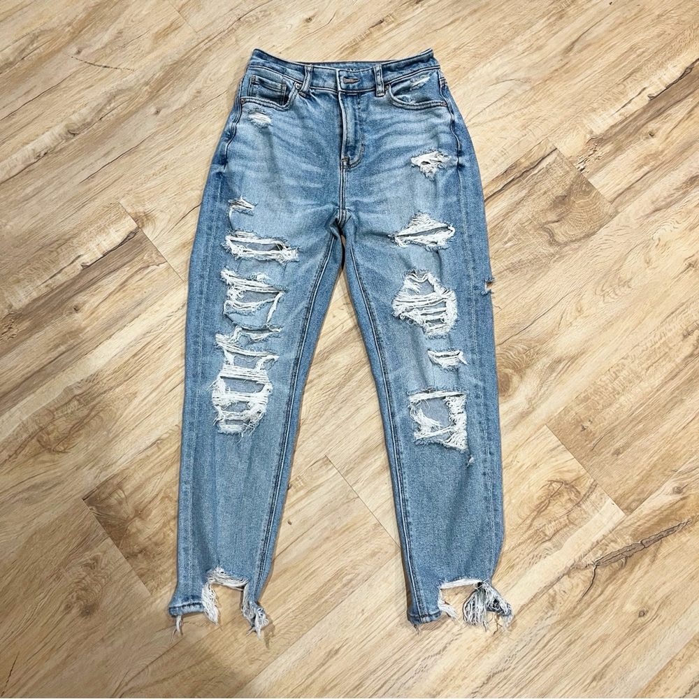 American Eagle Ripped Mom Jeans